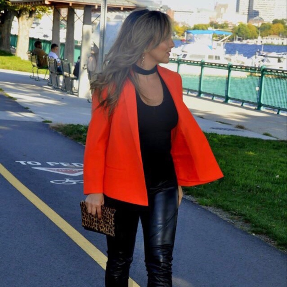 Club Monaco Orange Blazer